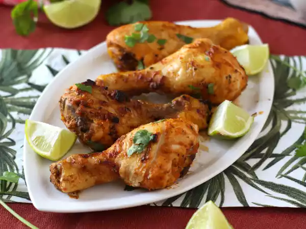 Receita Coxa de frango marinada com molho mexicano