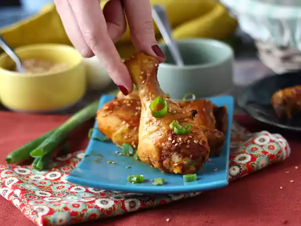 Receita Frango marinado com molho japonês
