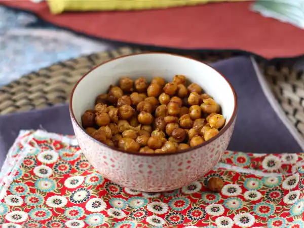 Receita Grão de bico torrado na air fryer