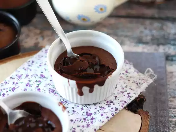 Receita Petit gâteau de chocolate na air fryer!