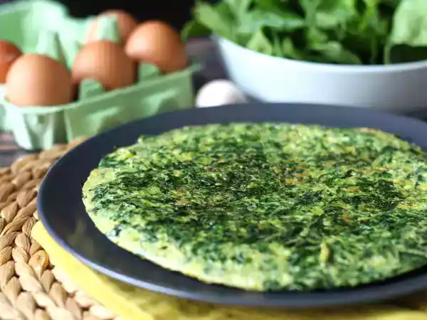Receita Como fazer omelete de espinafre e queijo?