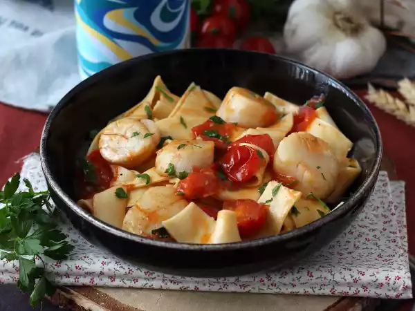Receita Macarrão com vieiras, um prato elegante e refinado!
