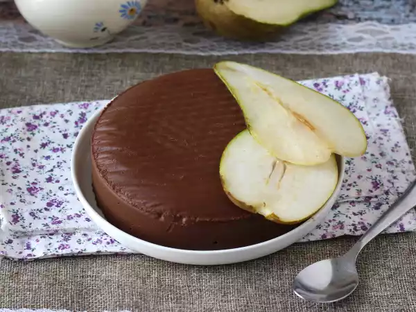 Receita Fudge de chocolate com pera, o doce americano feito com 2 ingredientes