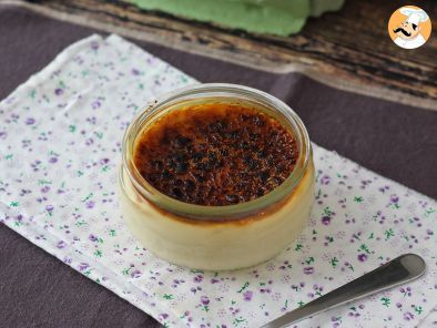 Receita Crème brûlée superfácil com a air fryer!