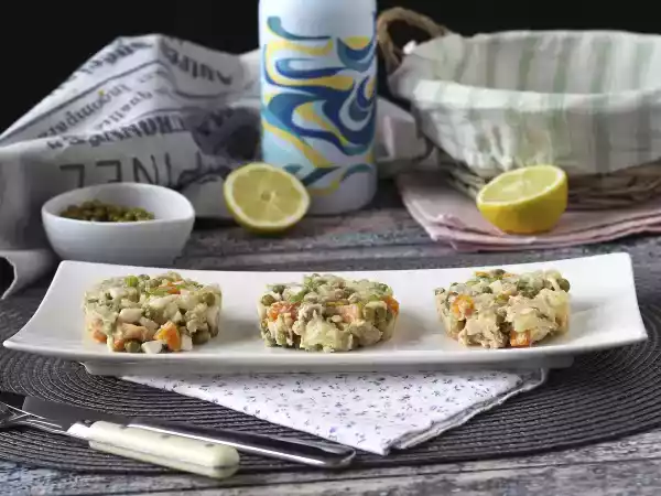 Receita Salada russa com maionese caseira