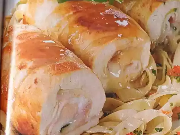 Receita Rolinhos de frango e queijo