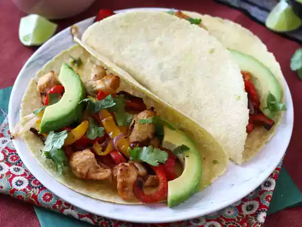 Receita Fajitas de frango e pimentão na air fryer