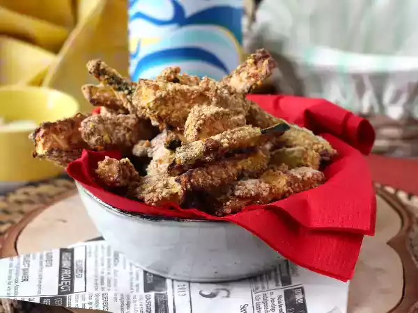 Receita Fritas de abobrinha (curgete) na air fryer