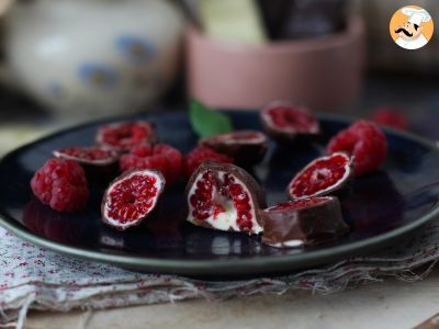 Receita Franuí caseiro, o docinho feito com framboesa e cobertura de chocolate