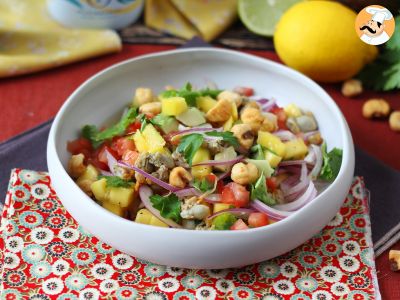 Receita Ceviche exótico com berbigão, manga e abacate