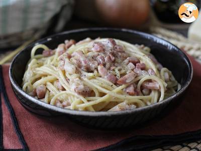 Receita Macarrão cremoso com bacon e parmesão