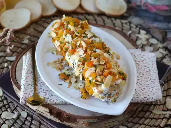 Receita Salame de cream cheese com damasco e amêndoas: o aperitivo perfeito para dias de festas!