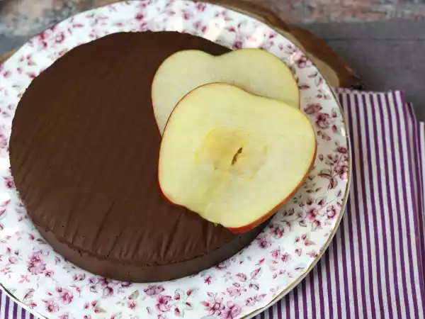 Receita Fudge de chocolate e maçã, uma sobremesa superfácil de fazer com apenas 2 ingredientes!