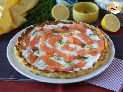 Receita Torta de salmão deliciosa e sem glúten, feita com massa de batata!