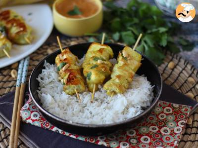 Receita Espetinhos de frango com molho satay, uma viagem culinária à ásia!