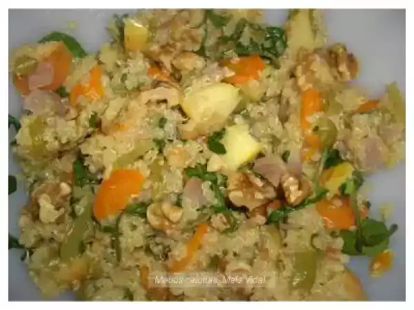 Receita Salada quente de quinoa