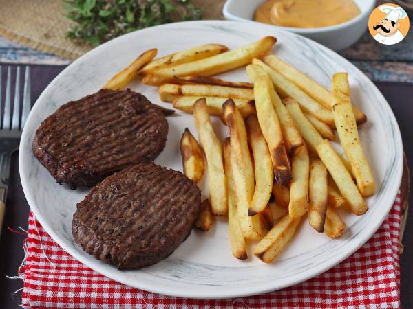 Receita Como fazer a carne do hambúrguer na air fryer?