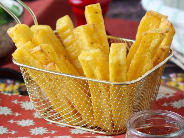 Receita Polenta frita sem culpa: crocante, dourada e perfeita na air fryer!
