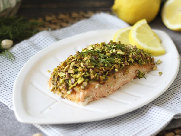 Receita Salmão em crosta de pistache: receita elegante em menos de 15 minutos