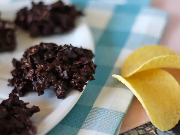 Receita Crocante de chips com chocolate
