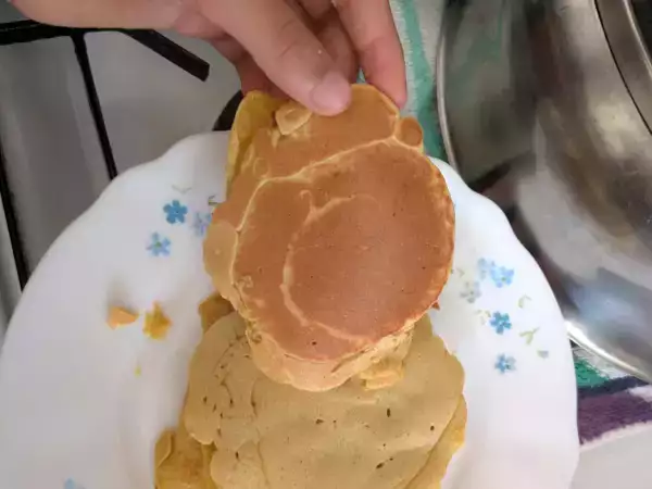 Receita Panquecas de maizena e farinha de aveia