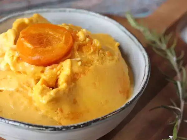 Receita Sorvete de damascos assados com a ninja creami
