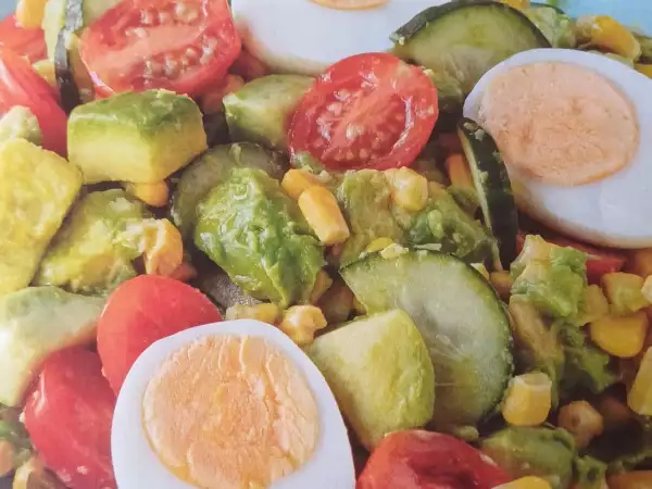 Receita Salada fresca com abacate