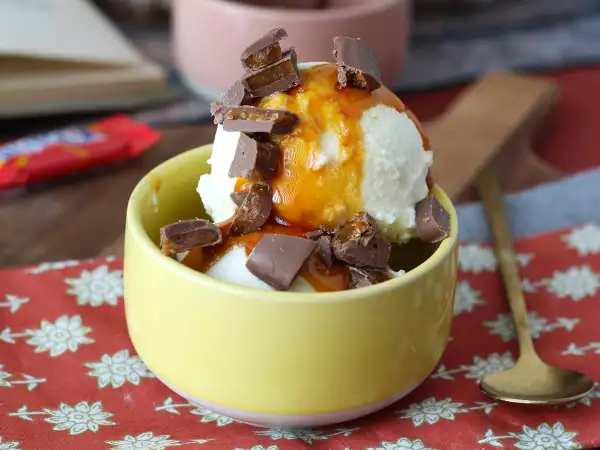 Receita Mcflurry caseiro de caramelo com o ninja creami
