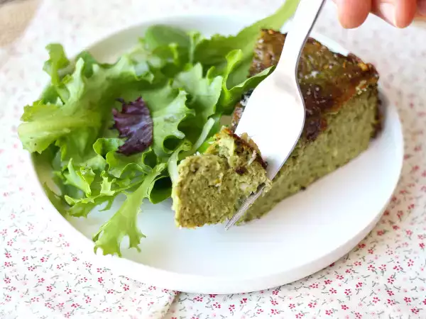 Receita Quiche sem massa com espinafre e queijo