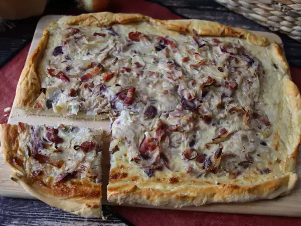Receita Zwiebelkuchen: a tradicional torta alemã de cebola