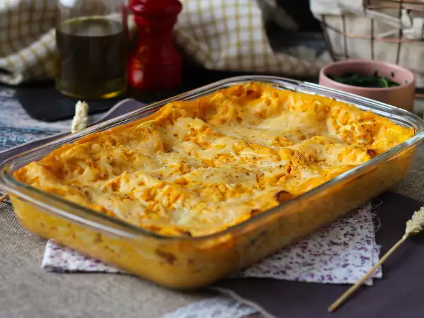 Receita Lasanha de abóbora butternut, espinafre e ricota