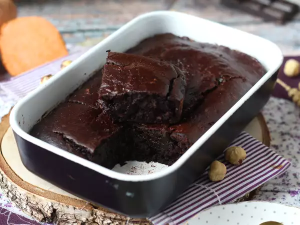 Receita Brownie de batata-doce sem manteiga nem óleo