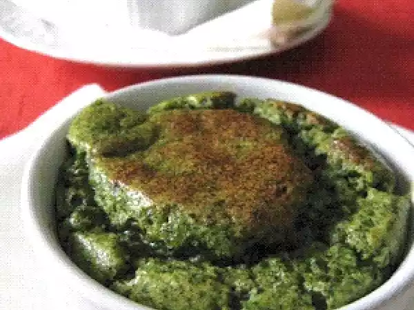 Receita Suflê de espinafre