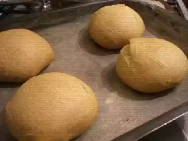 Receita Pão de hambúrguer caseiro (semi-integral)
