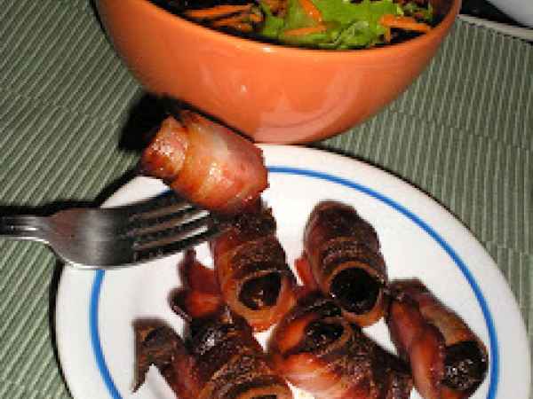 Receita Tâmaras com bacon