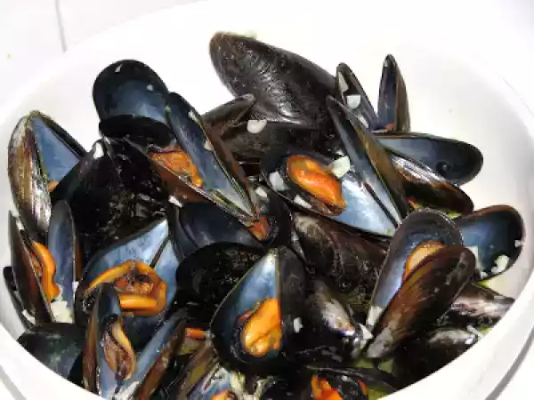 Receita Mexilhões á minha moda