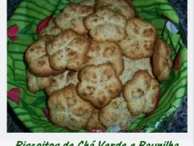 Receita Biscoitos de chá verde e baunilha