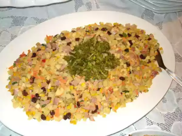 Receita Salpicão de presunto