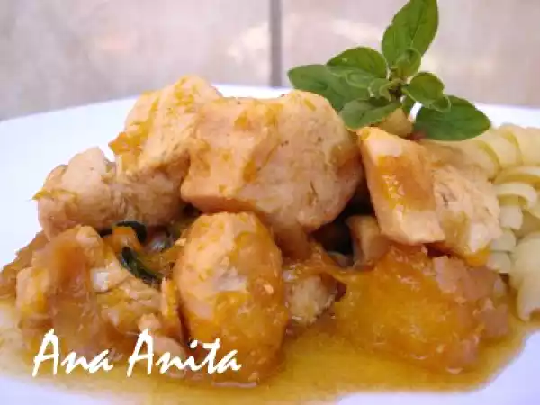 Receita Frango com molho de manga