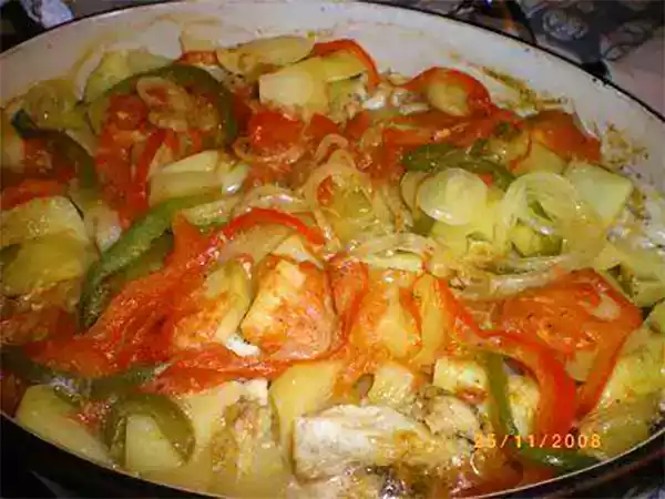 Receita Caldeirada de bacalhau