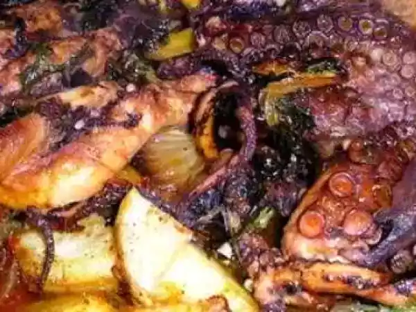 Receita Polvo assado no forno