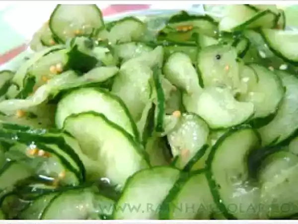 Receita Pepinos agridoces