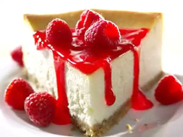 Receita Cheesecake de framboesa