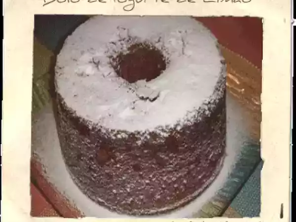 Receita Bolo de iogurte de limão