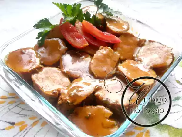 Receita Filé mignon suíno com molho madeira