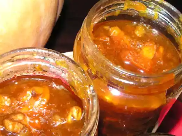 Receita Doce de abóbora com nozes