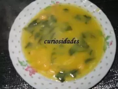 Receita Sopa de espinafres com grão