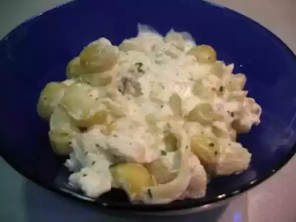 Receita Pescada com natas