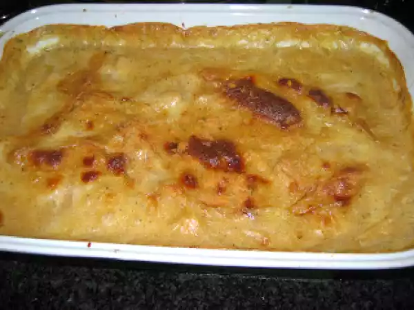 Receita Peixe gratinado