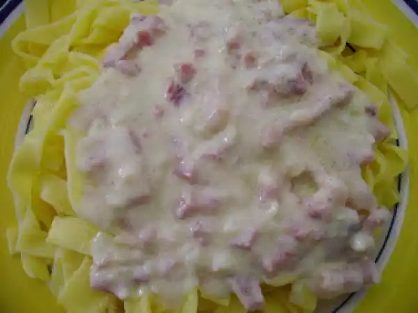 Receita Esparguete carbonara